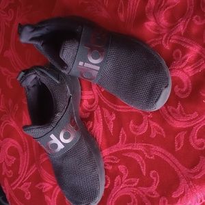 Adidas Black Youth slip on shoes